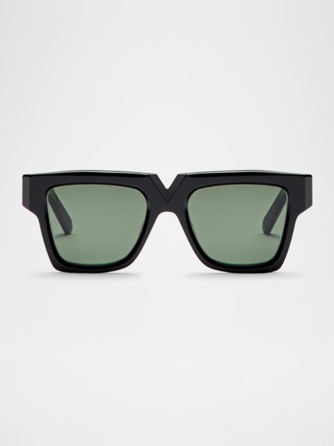 Valentino V-Gold I Acetate Square Sunglasses