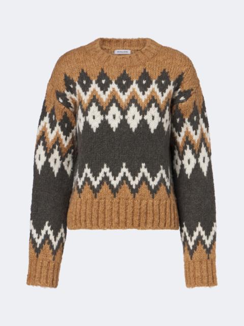 VERONICA BEARD Jessalyn Fair Isle alpaca and wool-blend sweater