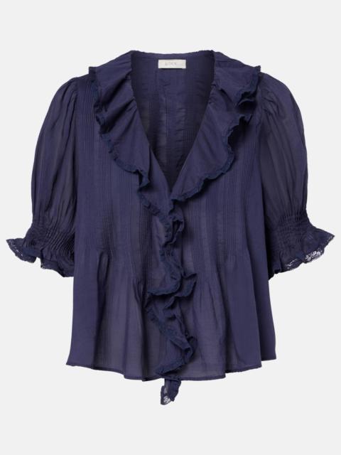 DÔEN Henri cotton voile top