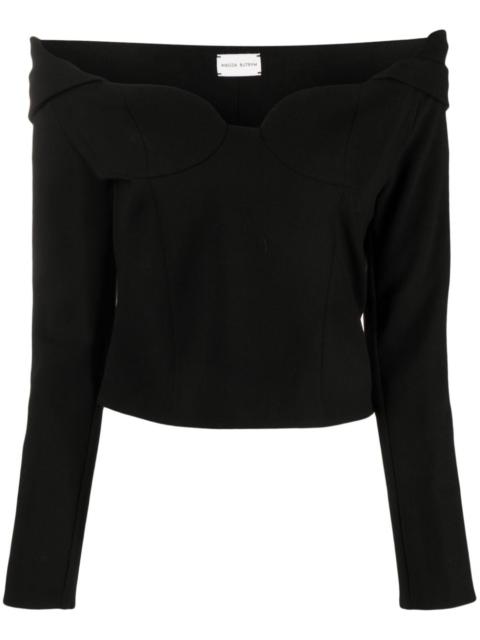 MAGDA BUTRYM off-shoulder long-sleeve top
