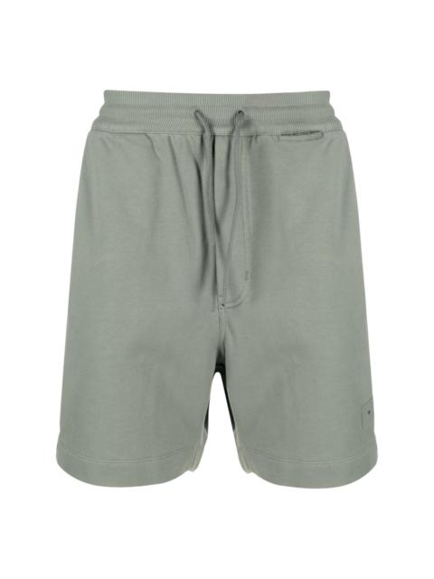Y-3 logo-patch organic-cotton track shorts