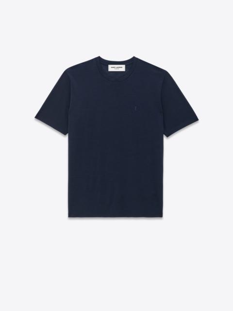 SAINT LAURENT cassandre t-shirt in wool and silk jersey