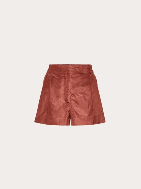 WASHED TAFFETA SHORTS