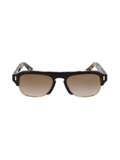 56mm Flat Top Sunglasses in Camouflage/Gradient