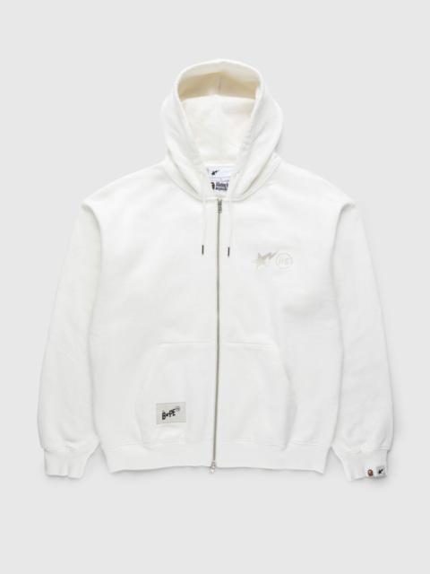 A BATHING APE® BAPE x Highsnobiety – Heavy Washed Zip Hoodie Ivory