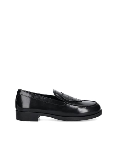 Moschino heart logo loafers