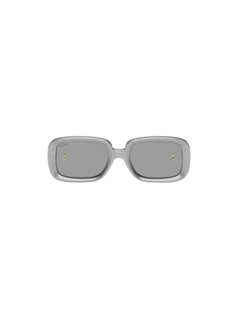 doublet Silver Rectangular Sunglasses