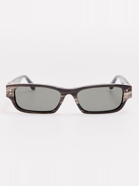 LINDA FARROW Turner Sunglasses in Buffalo Horn and 925 Sterling Silver