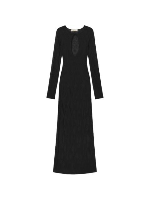 Blumarine cut-out detail maxi dress
