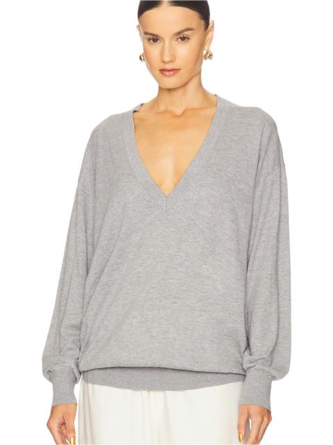 HELSA Quintana Oversized V Neck Sweater