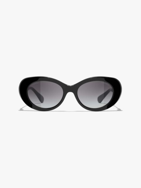 CHANEL Oval Sunglasses