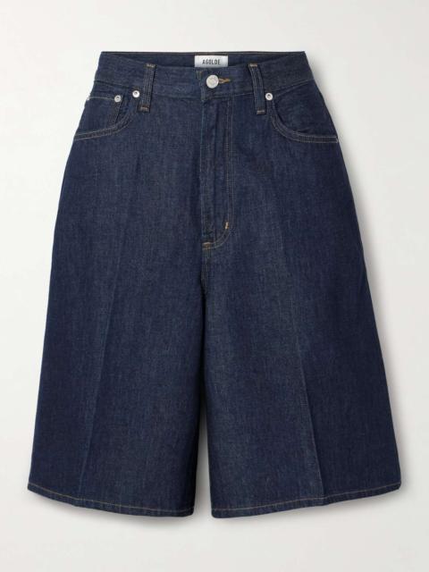 AGOLDE Nolan organic denim shorts Indigo