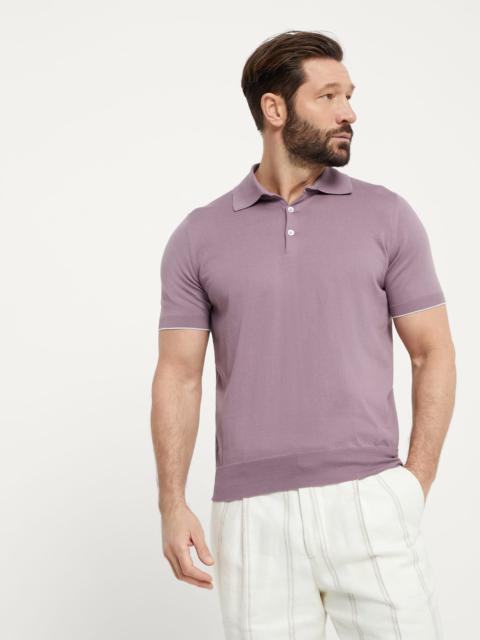 Brunello Cucinelli Cotton lightweight knit polo