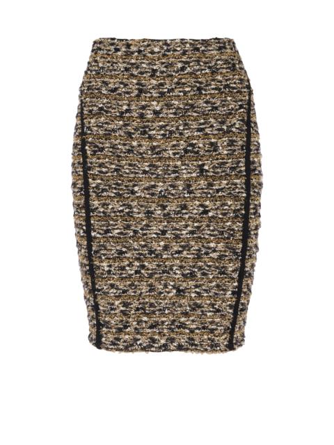 Lurex tweed skirt