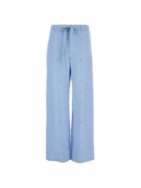 GUCCI crepe wide-leg trousers