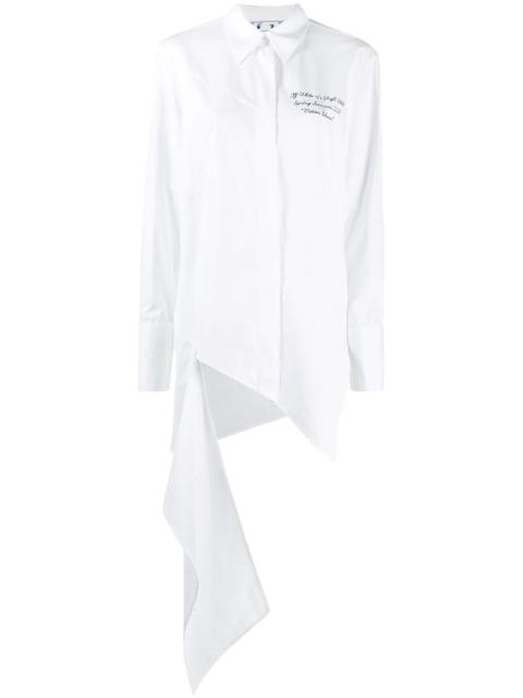 Off-White Meteor Shower draped shirt