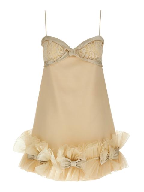 Valentino Valentino Garavani pleated ruffles dress