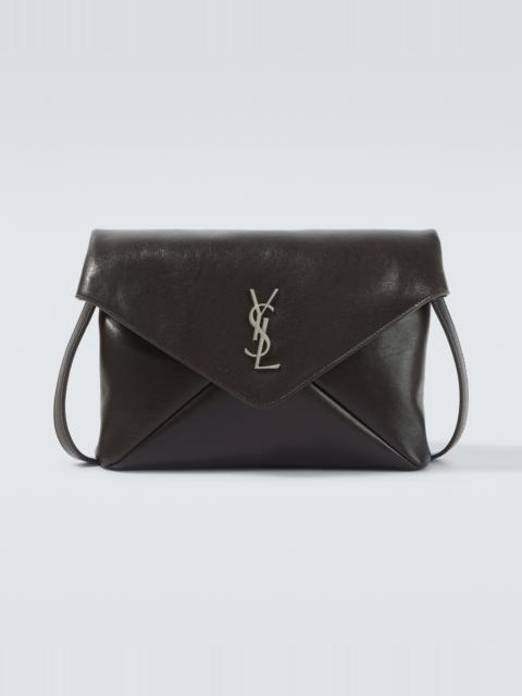 SAINT LAURENT Cassandre Envelope leather messenger bag