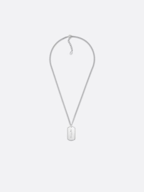 Dior CD Couture Plate Pendant Necklace