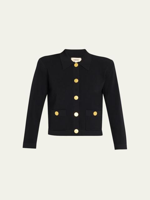 L'AGENCE Osiris Collared Cardigan