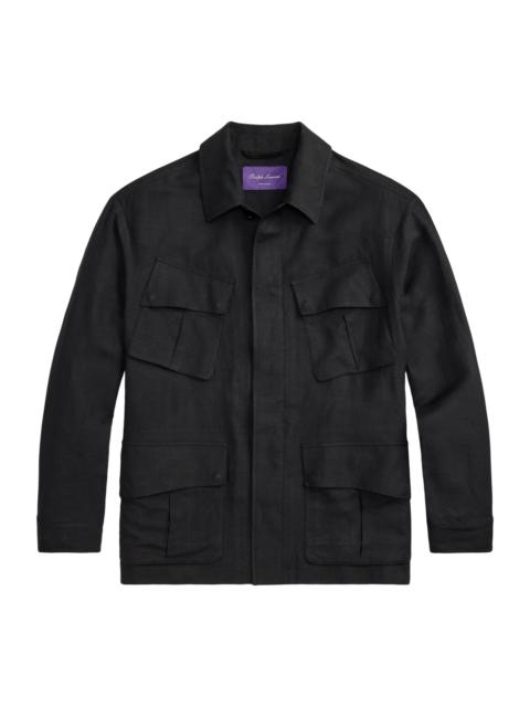 Ralph Lauren Men's Silk-Linen Field Jacket - Black