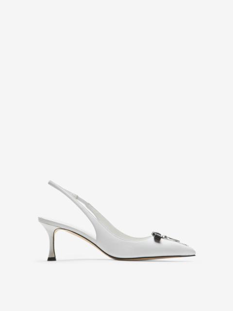 N°21 ZIP-DETAIL SLINGBACK PUMPS