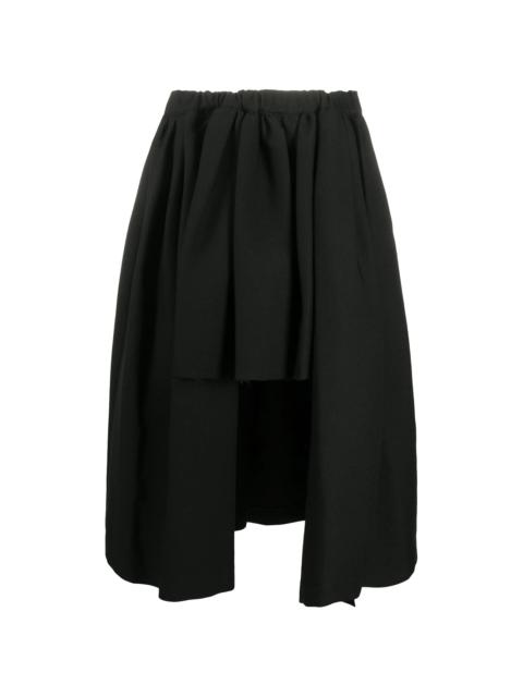 Comme des Garçons Comme des Garçons asymmetric flared skirt