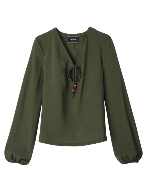 Longchamp Blouse Khaki - Crepe