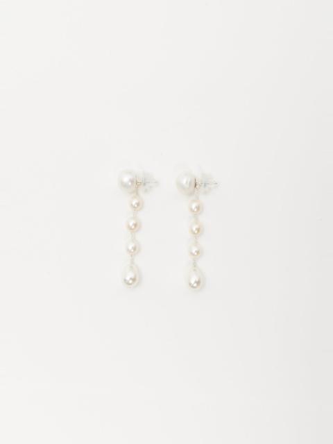 Sophie Buhai Small Passante Earrings — White Pearl