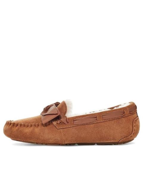 UGG (WMNS) UGG Dakota Leather Bow Brown 1118914-CHE