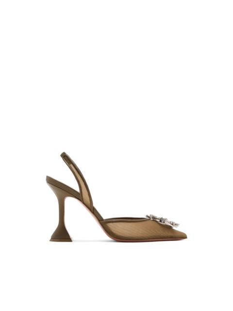 Amina Muaddi 70mm Begum heeled pumps