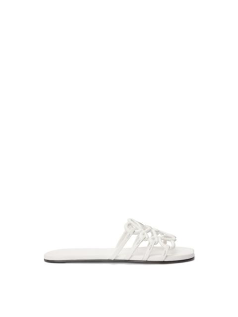 Loewe Petal Anagram slide in soft calfskin