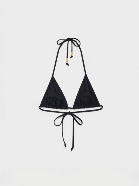 JW Anderson WOMENS BIKINI TOP IN BLACK & ORANGE