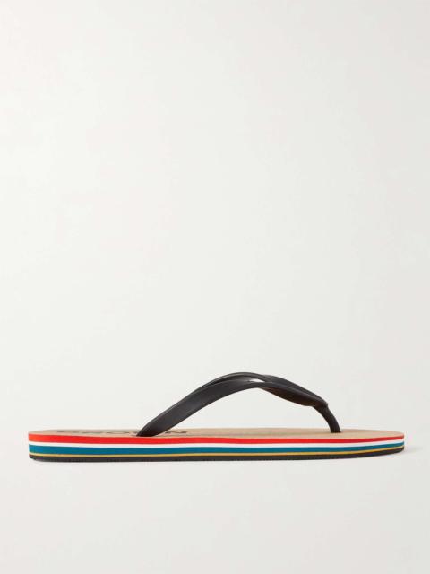 ORLEBAR BROWN Haston Logo-Debossed Rubber and Cork Flip Flops