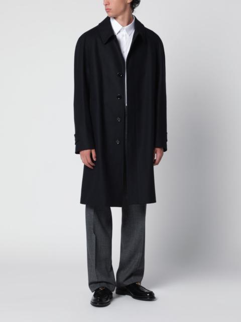 LARDINI Grey single-breasted coat in wool and cashmere