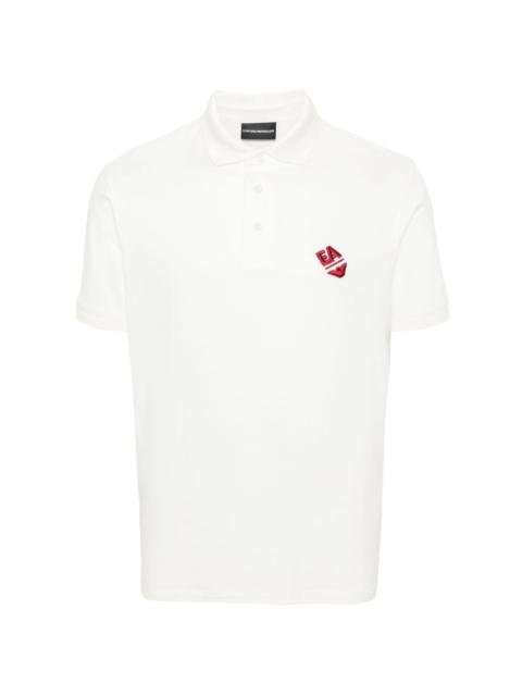 logo-embroidered polo shirt