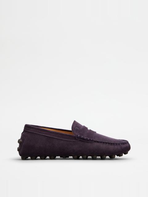 TOD'S GOMMINO BUBBLE IN SUEDE - VIOLET