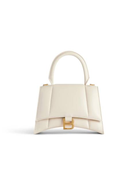 BALENCIAGA Women's Hourglass Small Handbag in Light Beige