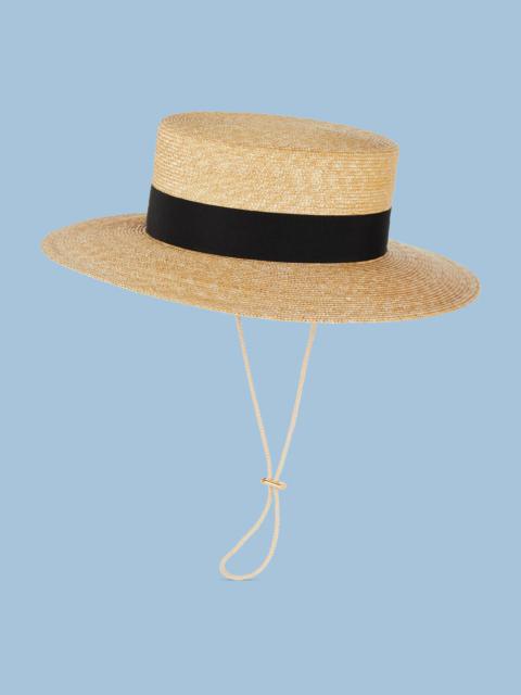 Straw boater hat
