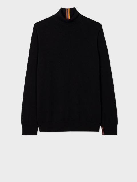 Cashmere 'Artist Stripe' Roll Neck Sweater