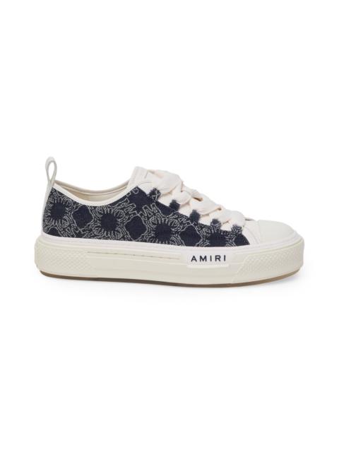 AMIRI Women's MA Quad Cotton Low-Top Sneakers - Indigo