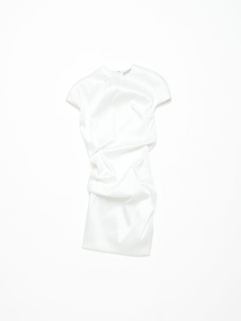 Draped t-shirt dress - Optic White