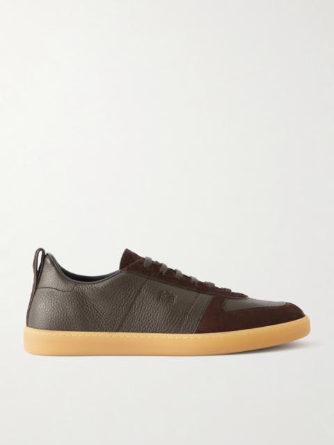 Church's Repton Textured-Leather and Deerskin Sneakers
