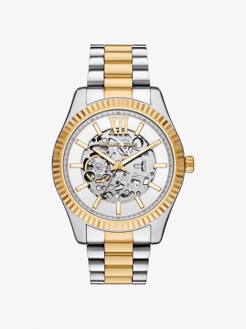 MICHAEL KORS Oversized Lexington Two-Tone Watch