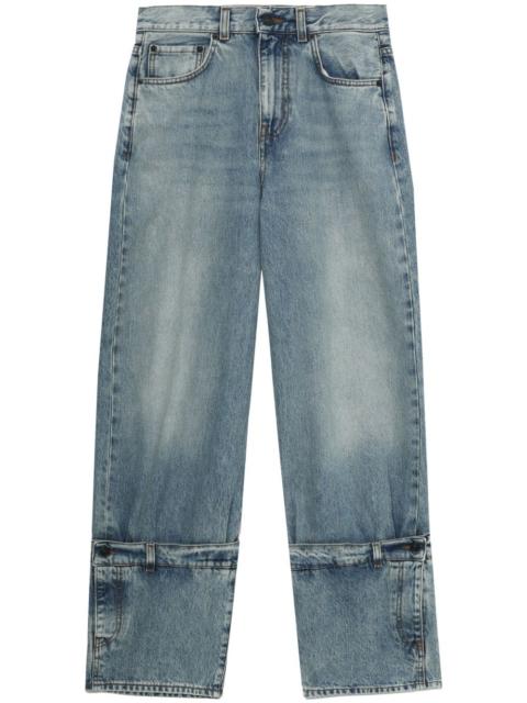 HAIKURE logo-patch straight jeans