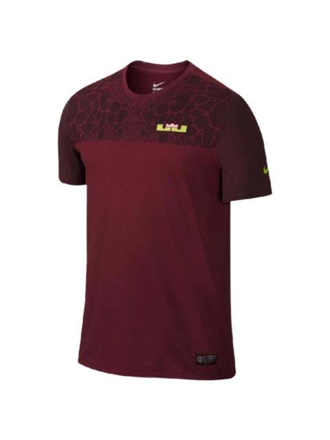 Nike LeBron James Dri-Fit AC/AT T-Shirt "Beetroot / Villain Red" 698677 638