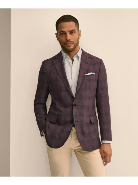 Brooks Brothers Classic Fit Wool Overcheck Hopsack Sport Coat