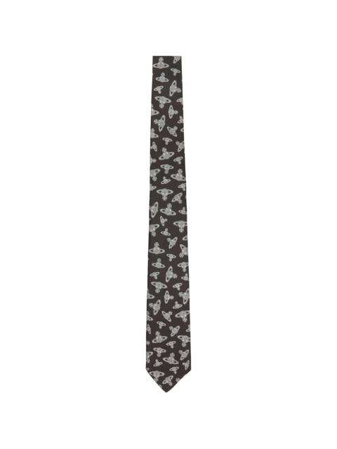 Vivienne Westwood Brown Silk Tie