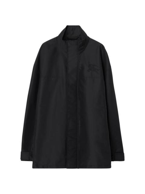 Burberry EKD-embroidered high-neck jacket