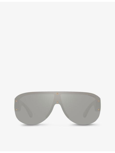 VERSACE VE4391 round-frame acetate sunglasses